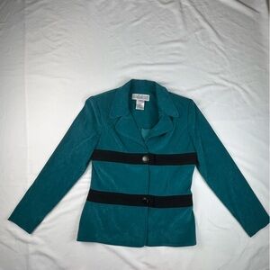 Jessica Howard - Women’s Blazer - Size 8 - Teal and Black